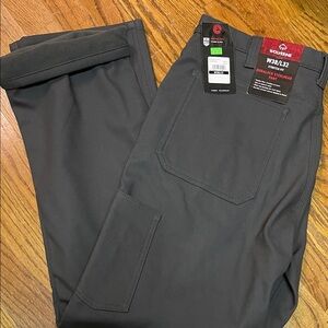 NWT gray fleece lined Duralock steelhead pant by Wolverine 38x32